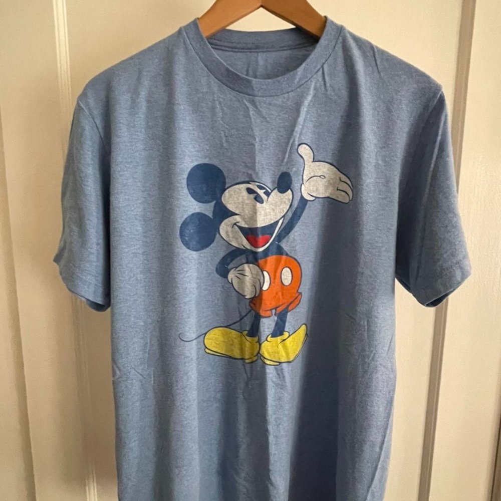 Mickey Mouse T-Shirt | Medium | Heather Blue